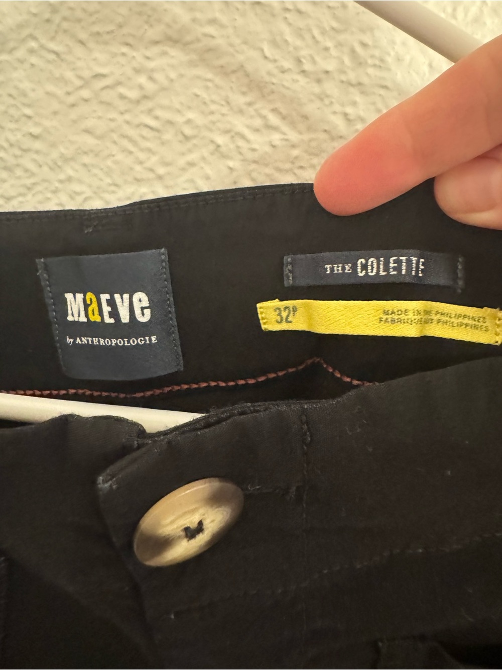Maeve Colette Wide Leg Black Pant - Picture 3 of 4